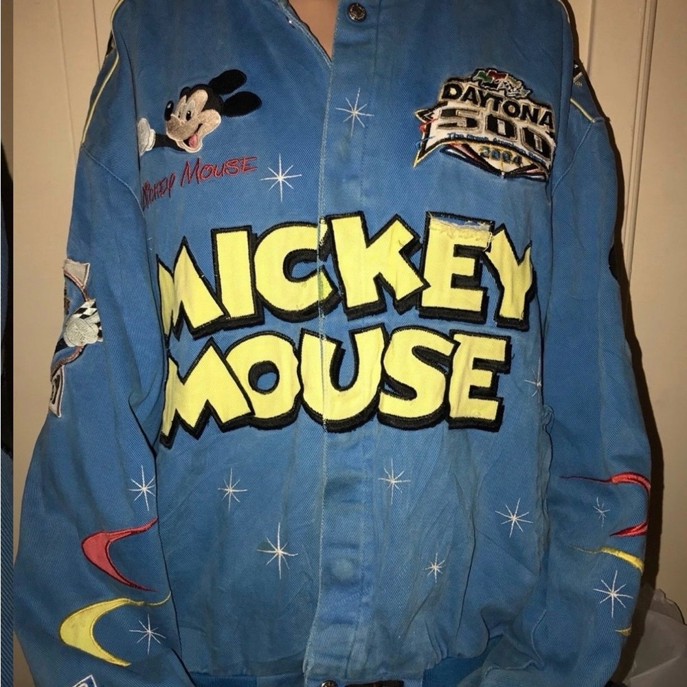 Mickey Mouse Blue Bomber Jacket